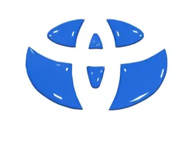 Tufskinz Emblem Inserts For Steering Wheel Fits 2009-2020 Toyota 4Runner 6 Piece Kit In Voodoo Blue