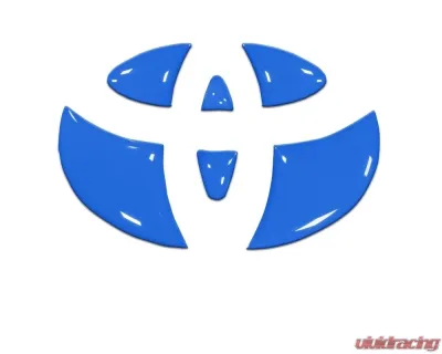 Tufskinz Emblem Inserts For Steering Wheel Fits 2009-2020 Toyota 4Runner 6 Piece Kit In Voodoo Blue - TAC032-RUN-VODB-G