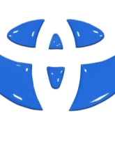 Tufskinz Emblem Inserts For Steering Wheel Fits 2009-2020 Toyota 4Runner 6 Piece Kit In Voodoo Blue                                     - TAC032-RUN-VODB-G - Image 2