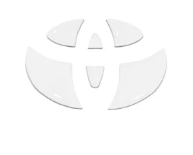 Tufskinz Emblem Inserts For Steering Wheel Fits 2009-2020 Toyota 4Runner 6 Piece Kit In Gloss White