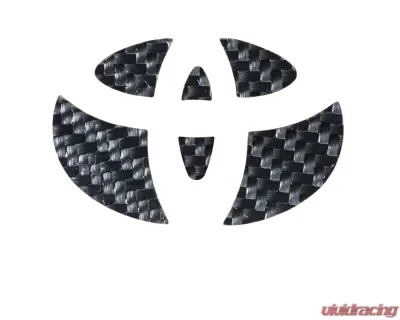 Tufskinz Emblem Inserts For Steering Wheel Fits 2007-2020 Toyota Tundra 6 Piece Kit In Raw Carbon Fiber - TAC032-TUN-RCF-X