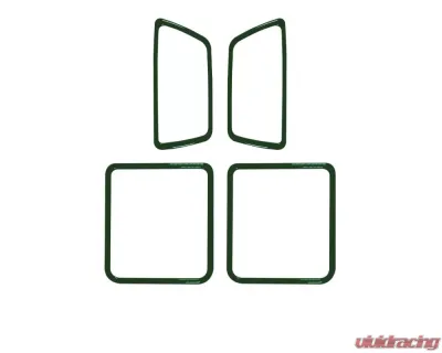 Tufskinz Access Cab Door Handle Surround Accent Trim Fits 2016-2020 Toyota Tacoma 4 Piece Kit In Army Green - TAC044-TAG-G