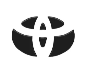 Tufskinz Emblem Inserts For Steering Wheel Fits 2005-2015 Toyota Tacoma 6 Piece Kit In Matte Black