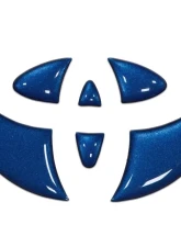 Tufskinz Emblem Inserts For Steering Wheel Fits 2005-2015 Toyota Tacoma 6 Piece Kit In Blazing Blue                                     - TAC048-GBL-G - Image 2