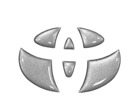 Tufskinz Emblem Inserts For Steering Wheel Fits 2005-2015 Toyota Tacoma 6 Piece Kit In Turbo Silver