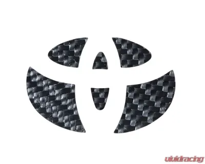 Tufskinz Emblem Inserts For Steering Wheel Fits 2005-2015 Toyota Tacoma 6 Piece Kit In Raw Carbon Fiber - TAC048-RCF-X