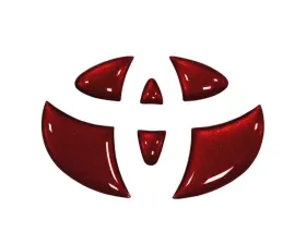 Tufskinz Emblem Inserts For Steering Wheel Fits 2005-2015 Toyota Tacoma 6 Piece Kit In Ruby Red(Similar To Barcelona Red)