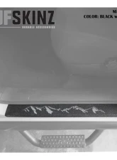 Tufskinz Front Door Sills Fits 2005-2020 Toyota Tacoma 2 Piece Kit In Textured Black W/Mountain Logo(Gray)                                     - TAC052-TFLMP-MTN-X - Image 2