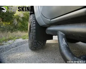 Tufskinz Front Mud Flaps 2 Piece Kit In Black Textured Toyota Tacoma 2016-2022