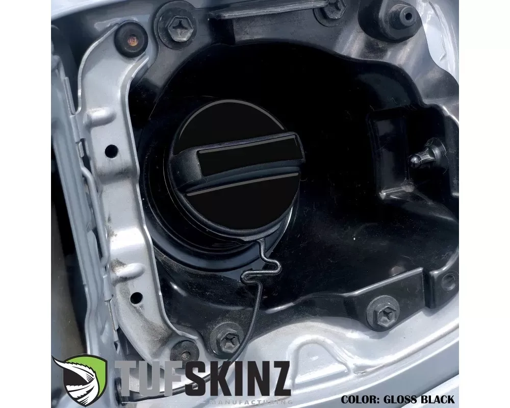 Tufskinz Fuel Cap Overlay Fits Toyota Tacoma 2005-Up 3 Piece Kit In Gloss Black - TAC061-BLK-G