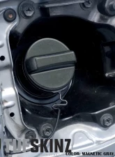 Tufskinz Fuel Cap Overlay Fits Toyota Tacoma 2005-Up 3 Piece Kit In Magnetic Gray Metallic                                     - TAC061-CLG-G - Image 2