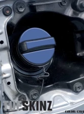 Tufskinz Fuel Cap Overlay Fits Toyota Tacoma 2005-Up 3 Piece Kit In Calvary Blue                                     - TAC061-CYB-G - Image 2