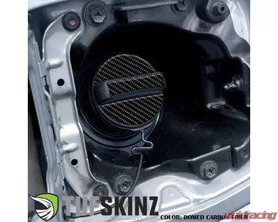 Tufskinz Fuel Cap Overlay Fits Toyota Tacoma 2005-Up 3 Piece Kit In Real Carbon Fiber(Domed) - TAC061-DCF-G