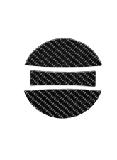 Tufskinz Fuel Cap Overlay Fits Toyota Tacoma 2005-Up 3 Piece Kit In Real Carbon Fiber(Domed)                                     - TAC061-DCF-G - Image 2