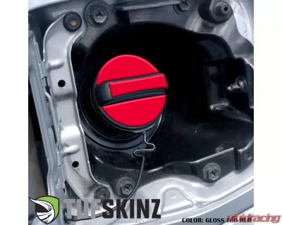 Tufskinz Fuel Cap Overlay Fits Toyota Tacoma 2005-Up 3 Piece Kit In Trd Red - TAC061-RED-G