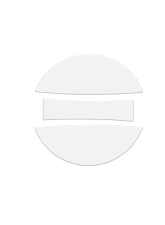 Tufskinz Fuel Cap Overlay Fits Toyota Tacoma 2005-Up 3 Piece Kit In Gloss White                                     - TAC061-WHT-G - Image 2