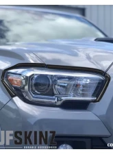 Tufskinz Headlight Accent Trim Fits 2016-2020 Toyota Tacoma 6 Piece Kit In Gloss Black                                     - TAC063-BLK-G - Image 2