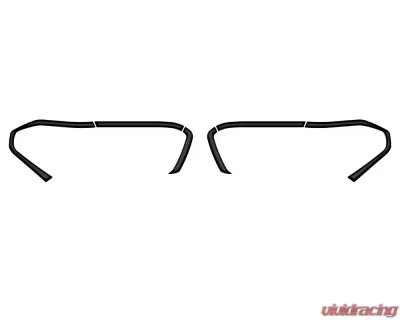 Tufskinz Headlight Accent Trim Fits 2016-2020 Toyota Tacoma 6 Piece Kit In Matte Black - TAC063-BLK-M