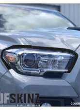 Tufskinz Headlight Accent Trim Fits 2016-2020 Toyota Tacoma 6 Piece Kit In Black Textured                                     - TAC063-TFLMP-X - Image 2