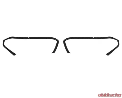 Tufskinz Headlight Accent Trim Fits 2016-2020 Toyota Tacoma 6 Piece Kit In Black Textured - TAC063-TFLMP-X