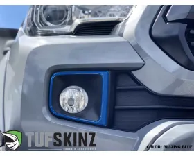 Tufskinz Fog Light Accents Fits 2016-2020 Toyota Tacoma 2 Piece Kit In OE Color Blazing Blue
