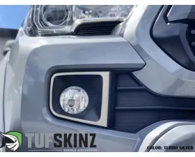 Tufskinz Fog Light Accents Fits 2016-2020 Toyota Tacoma 2 Piece Kit In OE Color Silver Sky Metallic