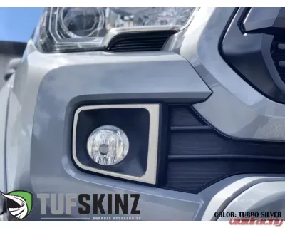 Tufskinz Fog Light Accents Fits 2016-2020 Toyota Tacoma 2 Piece Kit In OE Color Silver Sky Metallic - TAC064-GTO-G