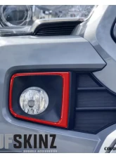 Tufskinz Fog Light Accents Fits 2016-2020 Toyota Tacoma 2 Piece Kit In OE Color Gloss Trd Red                                     - TAC064-RED-G - Image 2