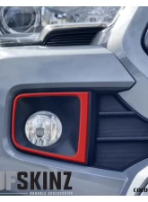 Tufskinz Fog Light Accents Fits 2016-2020 Toyota Tacoma 2 Piece Kit In OE Color Matte Trd Red                                     - TAC064-RED-M - Image 2