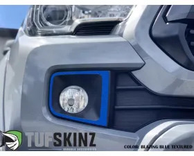 Tufskinz Fog Light Accents Fits 2016-2020 Toyota Tacoma 2 Piece Kit In OE Color Blazing Blue(Non-Metallic) Textured