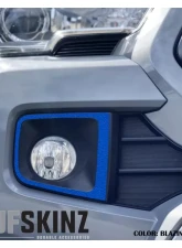 Tufskinz Fog Light Accents Fits 2016-2020 Toyota Tacoma 2 Piece Kit In OE Color Blazing Blue(Non-Metallic) Textured                                     - TAC064-TFLMP-436-X - Image 2