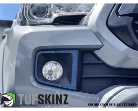 Tufskinz Fog Light Accents Fits 2016-2020 Toyota Tacoma 2 Piece Kit In OE Color Cavalry Blue Textured