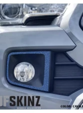 Tufskinz Fog Light Accents Fits 2016-2020 Toyota Tacoma 2 Piece Kit In OE Color Cavalry Blue Textured                                     - TAC064-TFLMP-437-X - Image 2