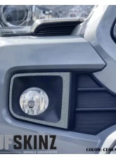 Tufskinz Fog Light Accents Fits 2016-2020 Toyota Tacoma 2 Piece Kit In OE Color Cement Gray Textured                                     - TAC064-TFLMP-438-X - Image 2
