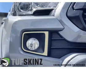 Tufskinz Fog Light Accents Fits 2016-2020 Toyota Tacoma 2 Piece Kit In OE Color Quicksand Tan Textured