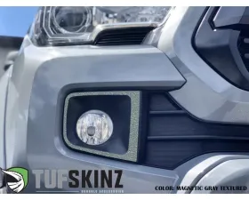 Tufskinz Fog Light Accents Fits 2016-2020 Toyota Tacoma 2 Piece Kit In OE Color Magnetic Gray(Non-Metallic) Textured