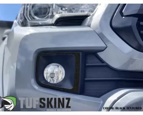 Tufskinz Fog Light Accents Fits 2016-2020 Toyota Tacoma 2 Piece Kit In Black Textured
