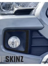 Tufskinz Fog Light Accents Fits 2016-2020 Toyota Tacoma 2 Piece Kit In Black Textured                                     - TAC064-TFLMP-X - Image 2