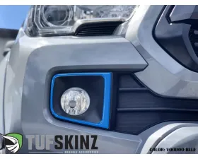 Tufskinz Fog Light Accents Fits 2016-2020 Toyota Tacoma 2 Piece Kit In OE Color Voodoo Blue