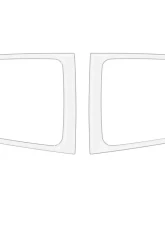 Tufskinz Fog Light Accents Fits 2016-2020 Toyota Tacoma 2 Piece Kit In Gloss White                                     - TAC064-WHT-G - Image 2