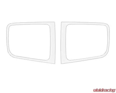 Tufskinz Fog Light Accents Fits 2016-2020 Toyota Tacoma 2 Piece Kit In Gloss White - TAC064-WHT-G