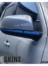 Tufskinz Side Mirror Accent Fits 2016-2020 Toyota Tacoma 4 Piece Kit In OE Color Blazing Blue                                     - TAC065-GBL-G - Image 2