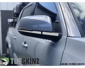 Tufskinz Side Mirror Accent Fits 2016-2020 Toyota Tacoma 4 Piece Kit In OE Color Silver Sky Metallic