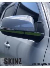 Tufskinz Side Mirror Accent Fits 2016-2020 Toyota Tacoma 4 Piece Kit In OE Color Army Green Textured                                     - TAC065-TFLMP-435-X - Image 2