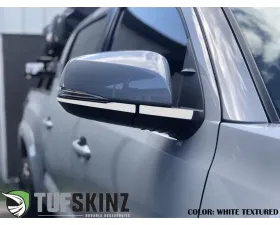 Tufskinz Side Mirror Accent Fits 2016-2020 Toyota Tacoma 4 Piece Kit In White Textured
