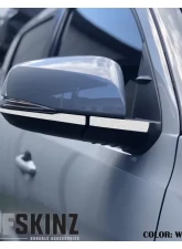 Tufskinz Side Mirror Accent Fits 2016-2020 Toyota Tacoma 4 Piece Kit In White Textured                                     - TAC065-TFLMP-444-X - Image 2