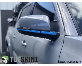 Tufskinz Side Mirror Accent Fits 2016-2020 Toyota Tacoma 4 Piece Kit In OE Color Voodoo Blue