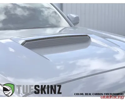 Tufskinz Hood Scoop Accent Fits 2016-2020 Toyota Tacoma 1 Piece Kit In Real Carbon Fiber(Domed) - TAC066-DCF-G