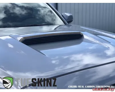 Tufskinz Hood Scoop Accent Fits 2016-2020 Toyota Tacoma 1 Piece Kit In Real Carbon Fiber(Domed) - TAC066-DCF-G