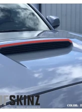 Tufskinz Hood Scoop Accent Fits 2016-2020 Toyota Tacoma 1 Piece Kit In OE Color Trd Red Textured                                     - TAC066-TFLMP-439-X - Image 2